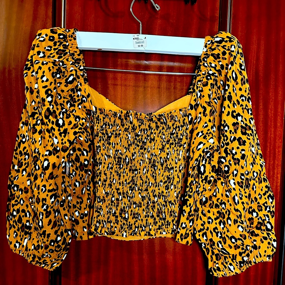 Animal Print Cropped